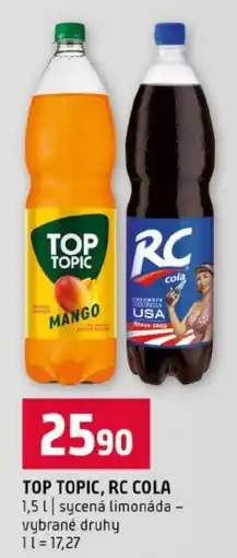 Terno Top Topic, Rc Cola nabídka