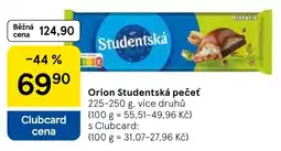 Tesco Orion studentská pečet nabídka