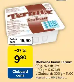 Tesco Mlékárna Kunín Termix nabídka