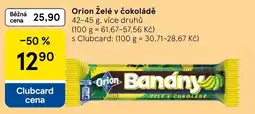 Tesco Orion banány želé v čokoládě nabídka