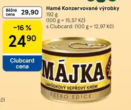 Tesco Májka lahůdkový vepřový krém nabídka