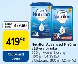 Tesco Nutrilon Advanced Mléčná výživa v prášku nabídka