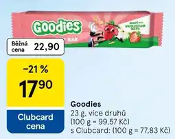 Tesco Goodies nabídka