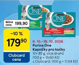 Tesco Purina One kapsičky pro kočky nabídka