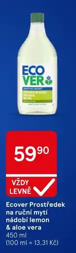 Tesco Ecover Prostředek na ruční mytí nádobí lemon & aloe vera nabídka