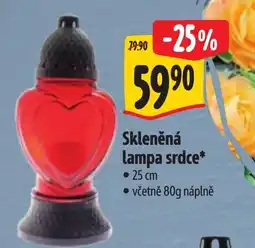Albert Skleněná lampa srdce nabídka