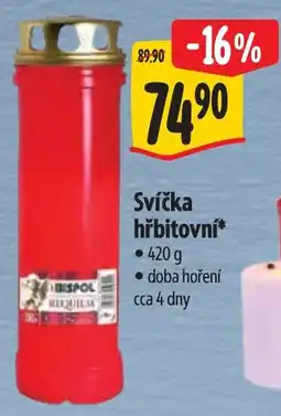Albert Hřbitovní svíčka nabídka