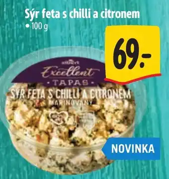Albert Excellent sýr feta s chilli a citronem nabídka