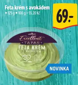 Albert Excellent Tapas Feta krém s avokádem nabídka