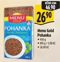 Albert Menu Gold Pohanka nabídka
