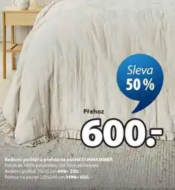 JYSK PŘEHOZ NA POSTEL DUNHAMMER nabídka