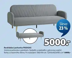 JYSK ROZKLÁDACÍ POHOVKA PARADIS nabídka
