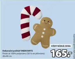 JYSK Dekorační polštář SNEKVARTS nabídka