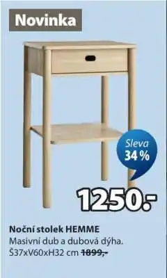 JYSK Noční stolek HEMME nabídka
