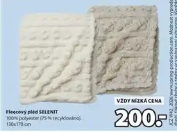 JYSK Fleecový pléd SELENIT nabídka