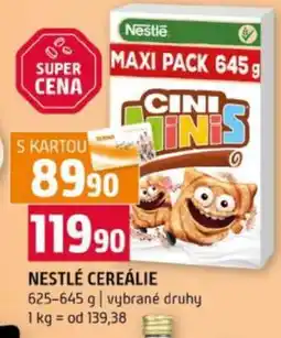 Terno Nestlé cereálie nabídka