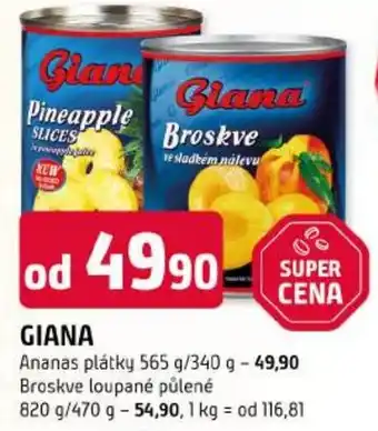 Giana ananas plátky