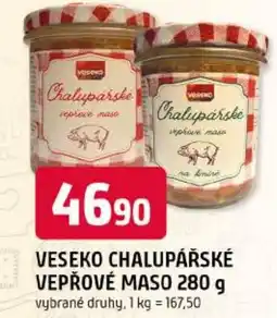 Trefa Veseko chalupářské vepřové maso nabídka