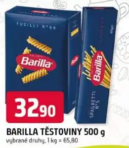 Trefa Barilla těstoviny nabídka