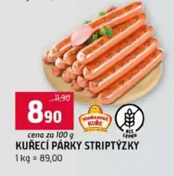 Terno Kuřecí párky Striptýzky nabídka