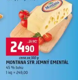 Terno MONTANA SÝR JEMNÝ EMENTÁL nabídka