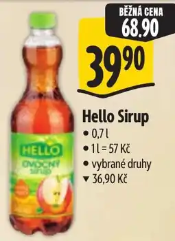 Albert Hello sirup nabídka