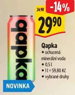 Albert Qapka ochucená minerální voda nabídka