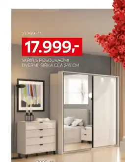 XXXLutz Skříň s posouvacími dveřmi, šířka cca 245 cm nabídka