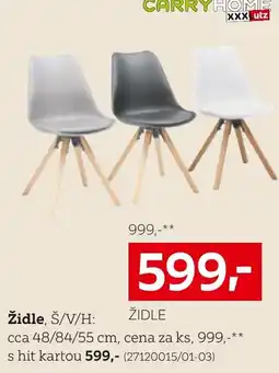 XXXLutz Carryhome židle nabídka