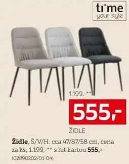 XXXLutz Time židle nabídka