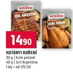 Terno Kotányi koření nabídka