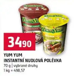Terno Yum Yum Instantní nudlová polévka nabídka