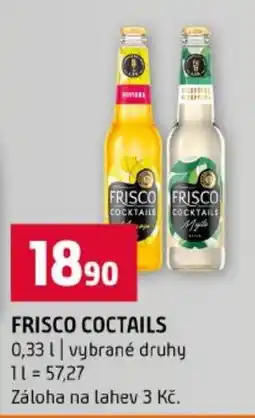 Terno Frisco cocktails nabídka