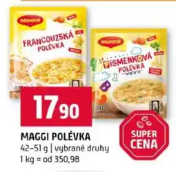 Terno Maggi polévka nabídka
