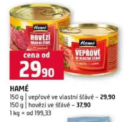 Terno Hamé Vepřové ve vlastní šťávě nabídka