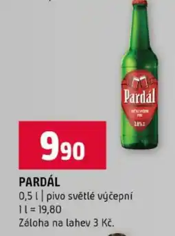 Terno Pardál pivo světlé výčepní nabídka