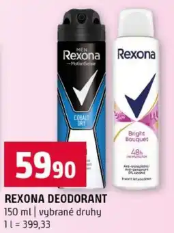 Terno Rexona deodorant nabídka