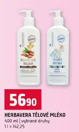 Terno Herbavera tělové mléko nabídka