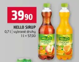 Terno Hello sirup nabídka