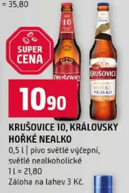 Terno KRUŠOVICE 10, KRÁLOVSKY HOŘKÉ NEALKO nabídka