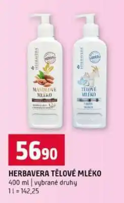 Terno HERBAVERA TĚLOVÉ MLÉKO nabídka