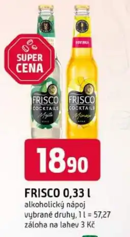 Trefa Frisco cocktails nabídka