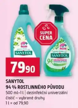 Terno SANYTOL 94 % ROSTLINNÉHO PŮVODU nabídka