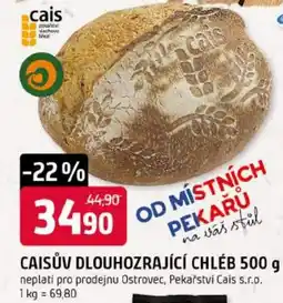 Trefa Caisův dlouhozrajičí chléb nabídka