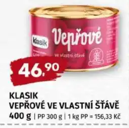 Terno KLASIK VEPŘOVÉ VE VLASTNÍ ŠŤÁVĚ nabídka