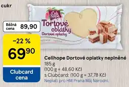 Tesco Celihope dortové oplatky neplněné nabídka