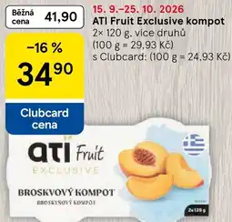 Tesco ati fruit broskový kompot nabídka