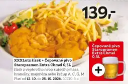 XXXLutz XXXLutz řízek + Čepované pivo Staropramen Extra Chmel 0,5L nabídka