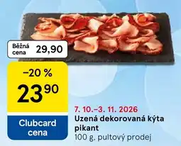Tesco Uzená dekorovaná kýta pikant nabídka