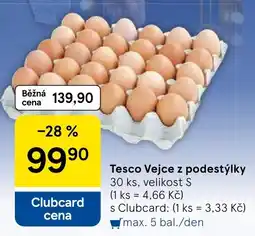 Tesco Tescové vejce z podestýlky nabídka